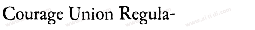 Courage Union Regula字体转换 Courage Union Regula字体转换